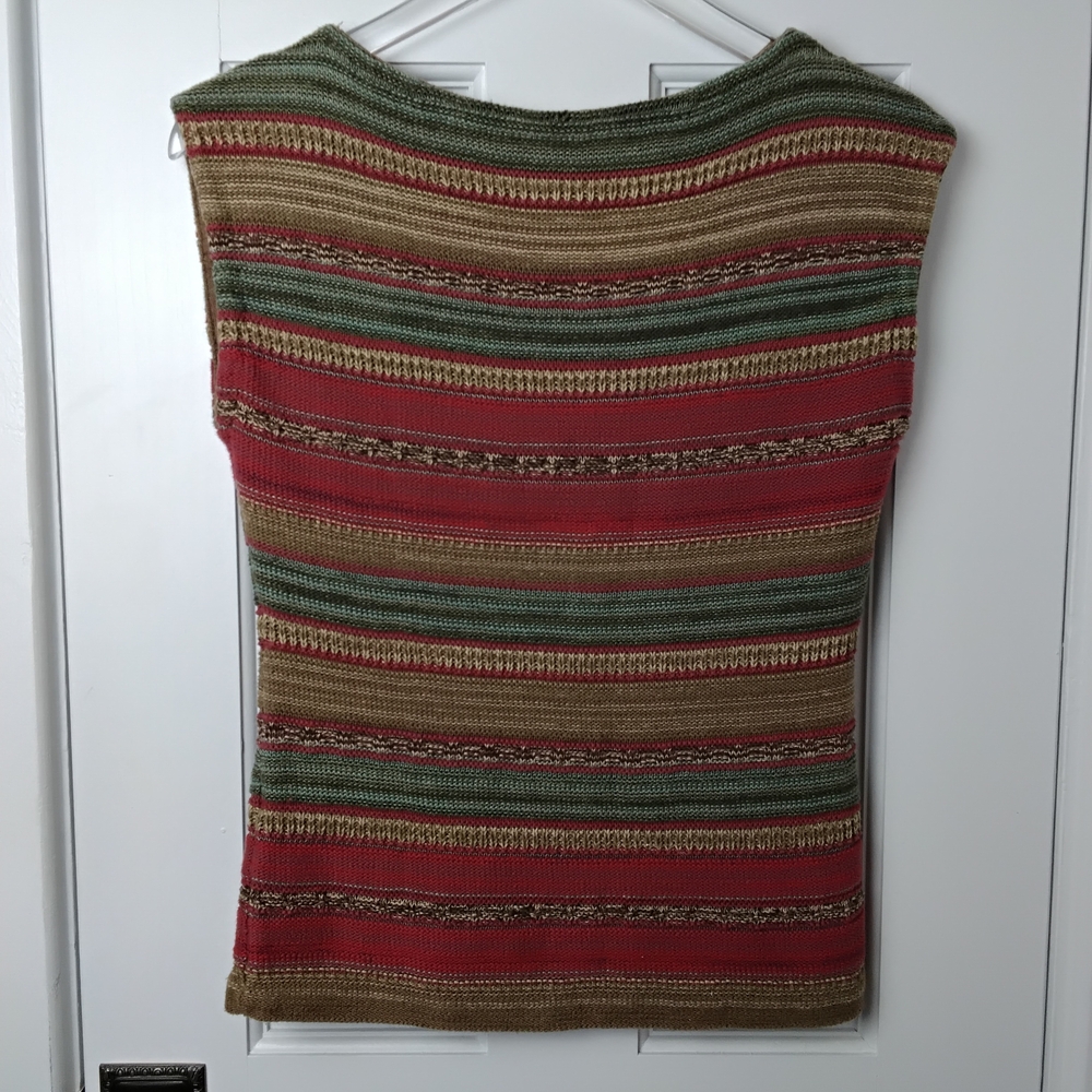 Ralph Lauren Sleeveless Cotton/Linen Sweater Vest. Size Small
